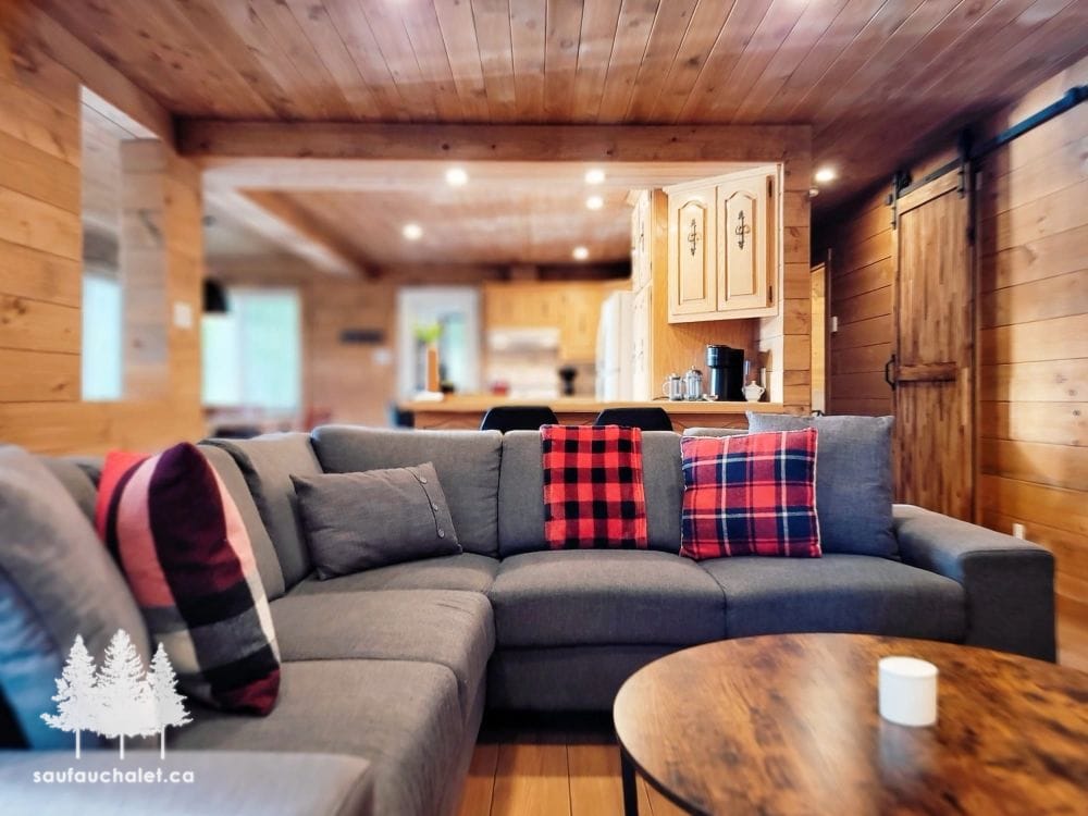 Salons & salle à manger — chalet Le Héron, Mandeville
